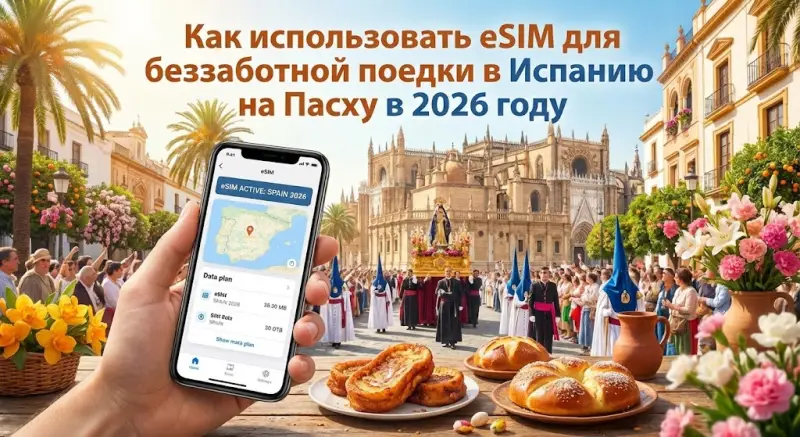 Как использовать eSIM для беззаботной поездки в Испанию на Пасху в 2026 году
