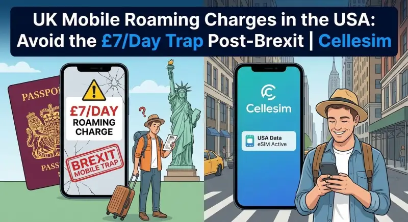 UK Mobile Roaming Charges in the USA: Avoid the £7/Day Trap Post-Brexit