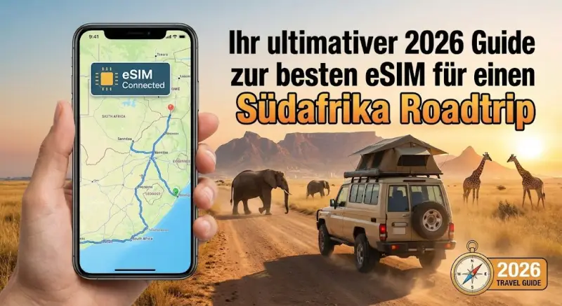 Ihr ultimativer 2026 Guide zur besten eSIM für einen Südafrika Roadtrip