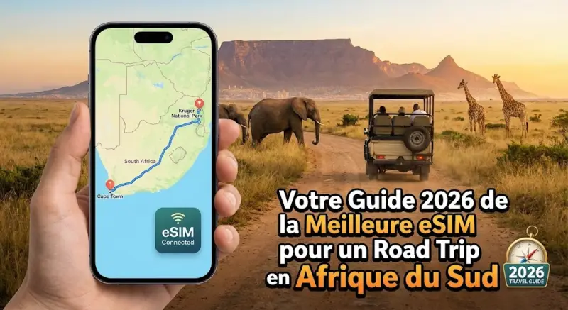 Votre Guide 2026 de la Meilleure eSIM pour un Road Trip en Afrique du Sud