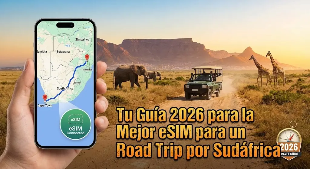 Tu Guía 2026 para la Mejor eSIM para un Road Trip por Sudáfrica