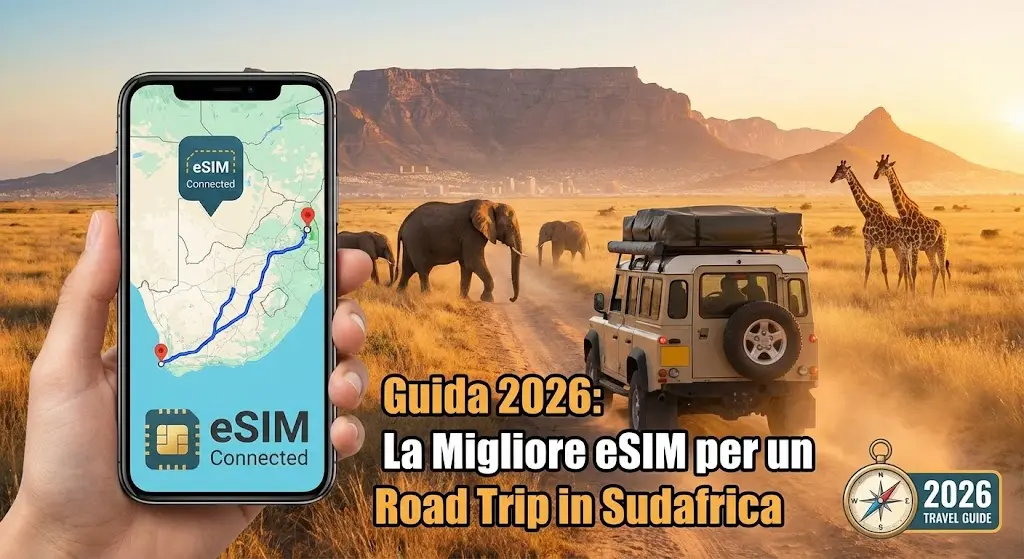 Guida 2026: La Migliore eSIM per un Road Trip in Sudafrica
