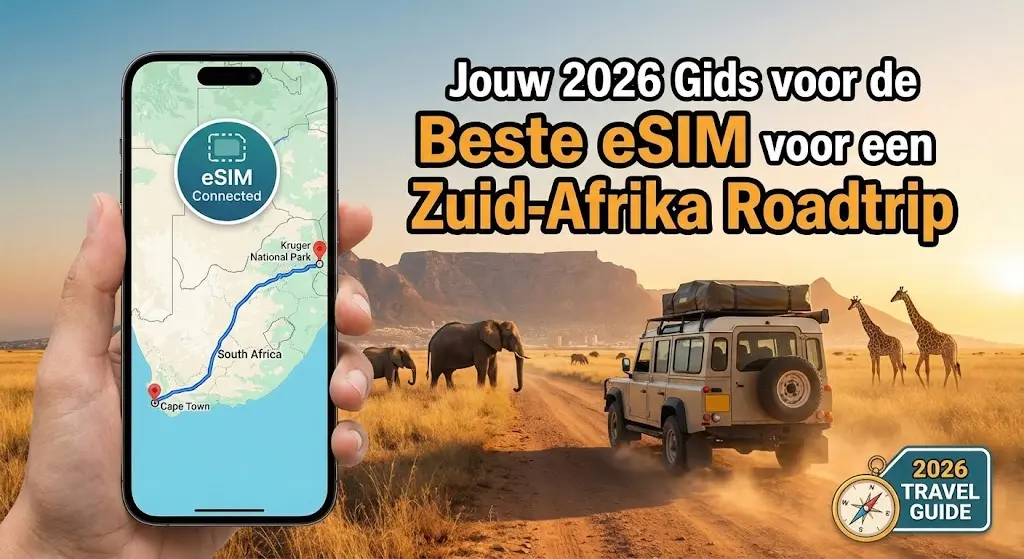 Jouw 2026 Gids voor de Beste eSIM voor een Zuid-Afrika Roadtrip
