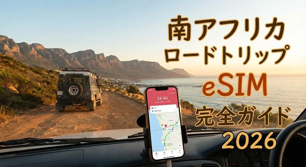 南アフリカでのロードトリップに最適なeSIM 2026年版ガイド