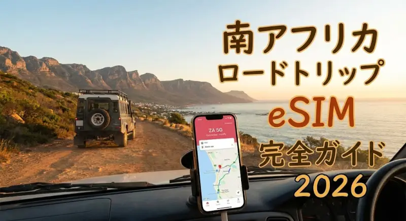 南アフリカでのロードトリップに最適なeSIM 2026年版ガイド