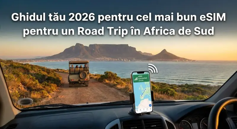 Ghidul tău 2026 pentru cel mai bun eSIM pentru un Road Trip în Africa de Sud