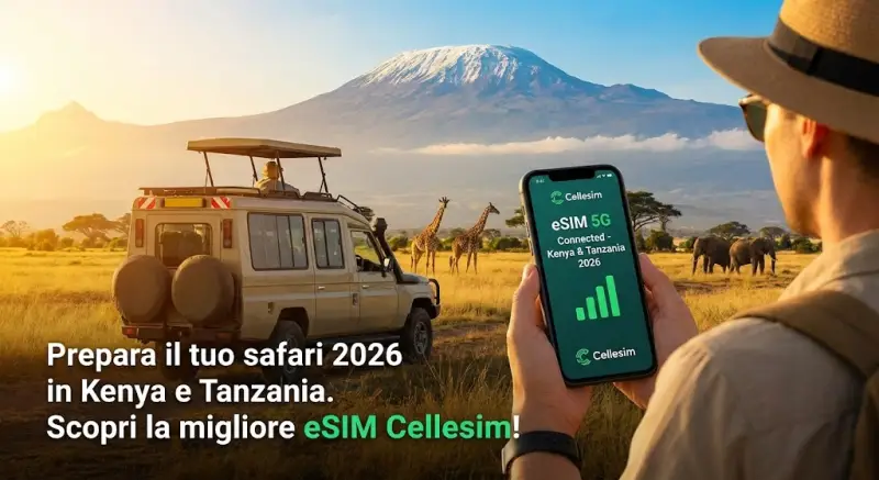 Migliore eSIM per Kenya e Tanzania (2026): Internet in Safari