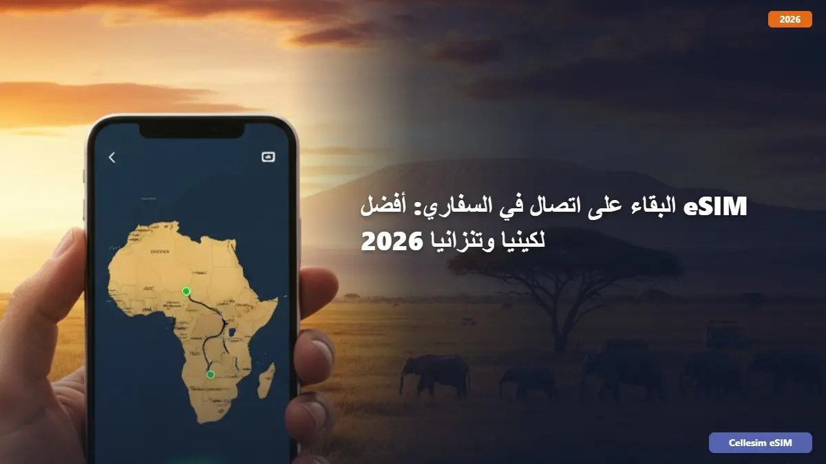 البقاء على اتصال في السفاري: أفضل eSIM لكينيا وتنزانيا 2026