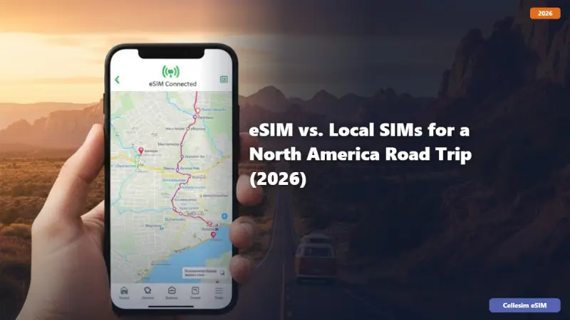 eSIM vs. Local SIMs for a North America Road Trip (2026)