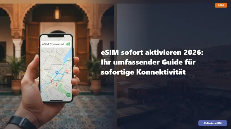 eSIM sofort aktivieren 2026: Ihr umfassender Guide für sofortige Konnektivität