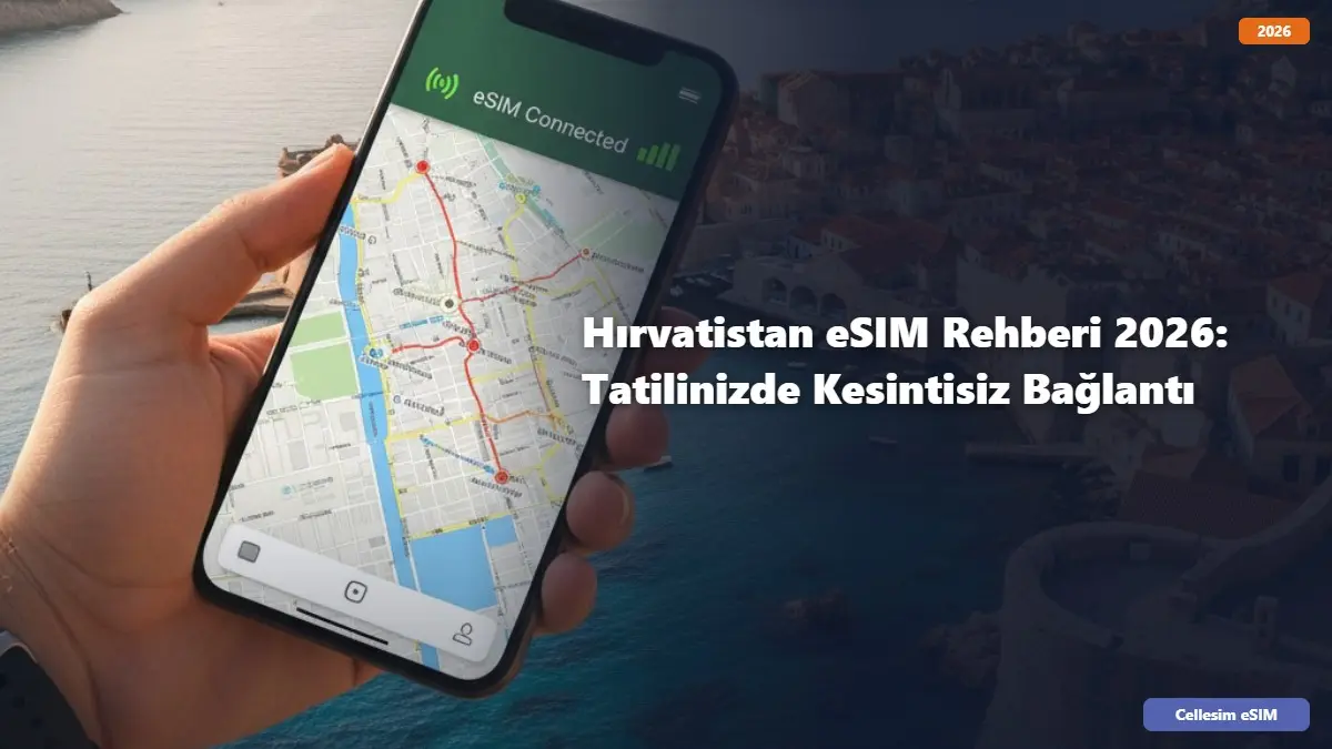 Hırvatistan eSIM Rehberi 2026: Tatilinizde Kesintisiz Bağlantı