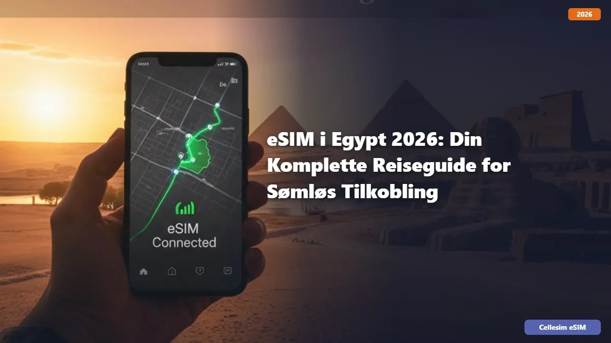 eSIM i Egypt 2026: Din Komplette Reiseguide for Sømløs Tilkobling
