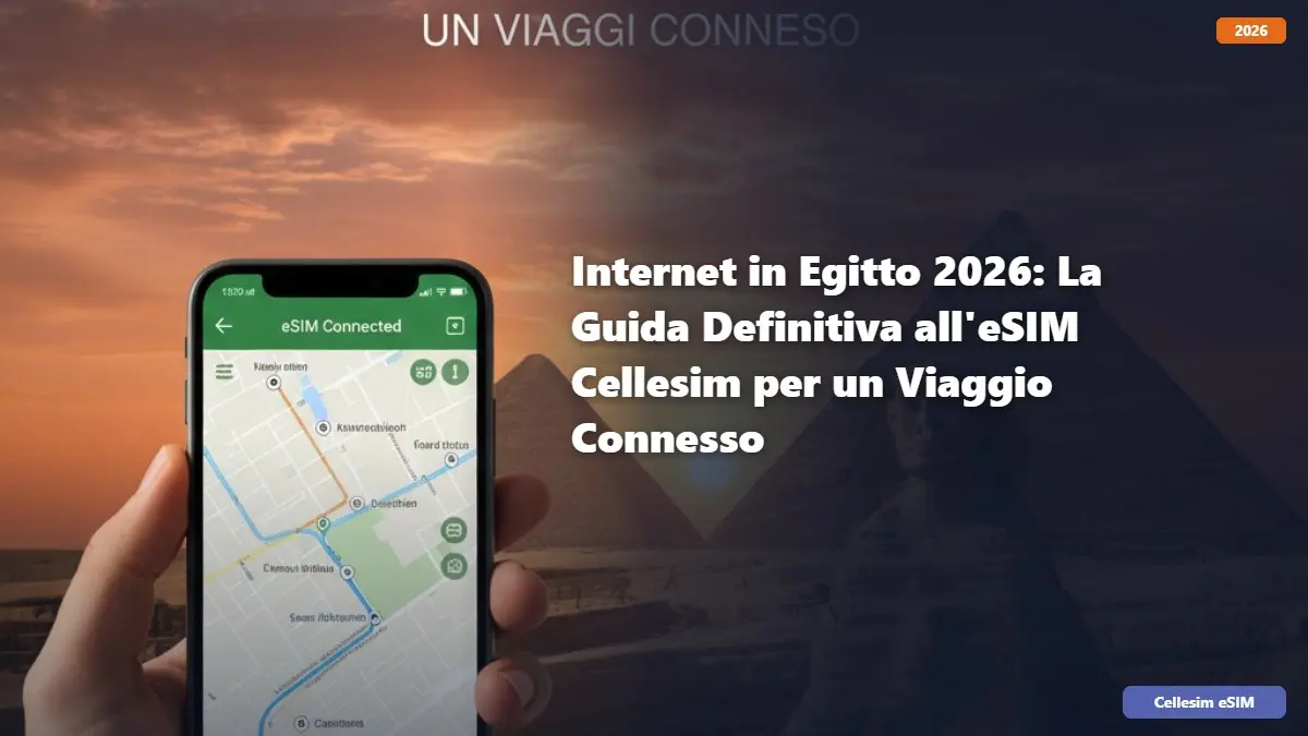 Internet in Egitto 2026: La Guida Definitiva all'eSIM Cellesim per un Viaggio Connesso