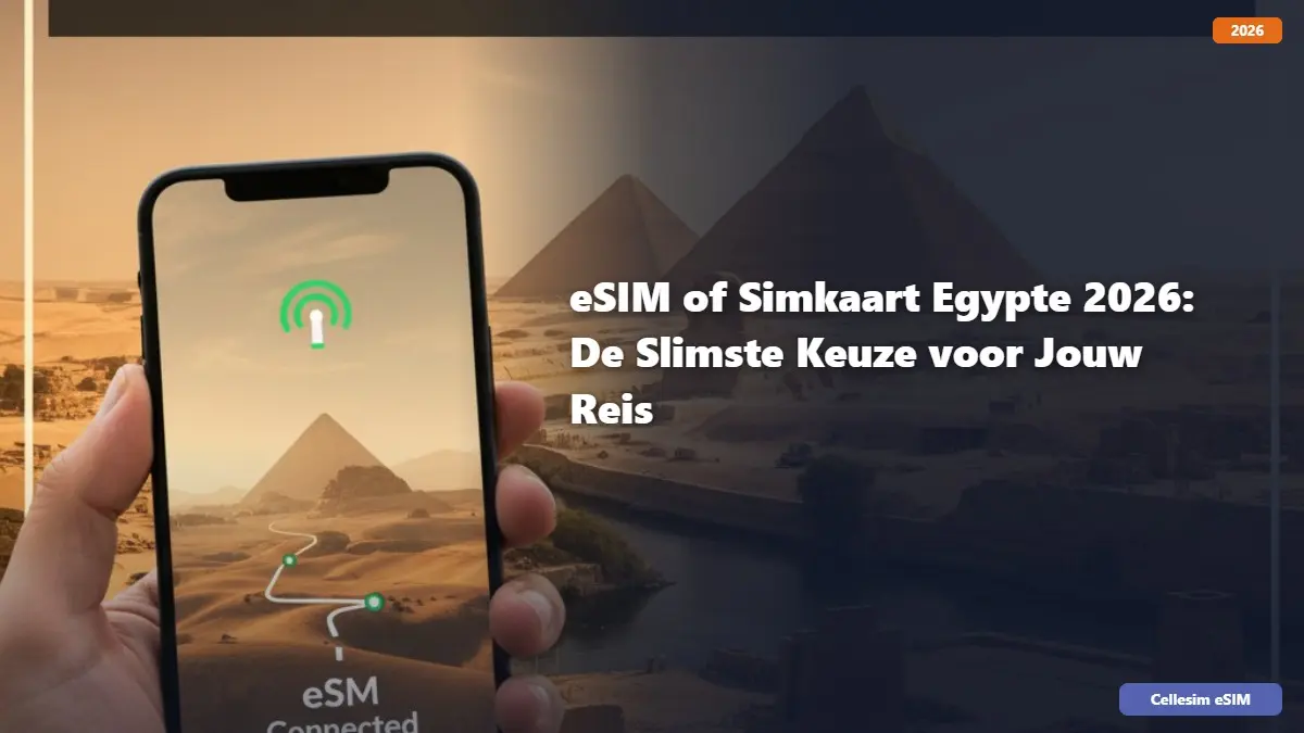 eSIM of Simkaart Egypte 2026: De Slimste Keuze voor Jouw Reis