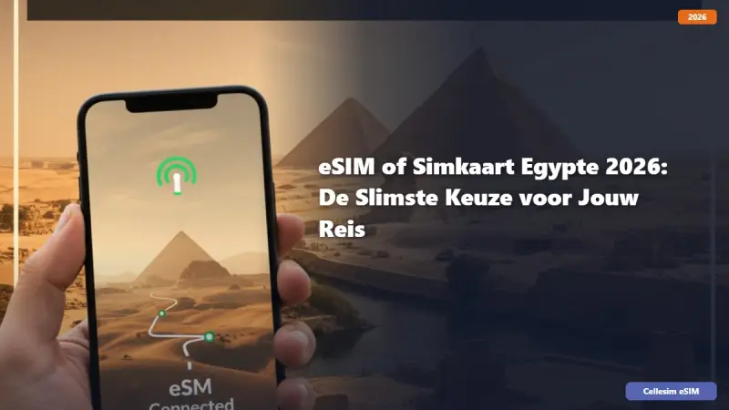 eSIM of Simkaart Egypte 2026: De Slimste Keuze voor Jouw Reis