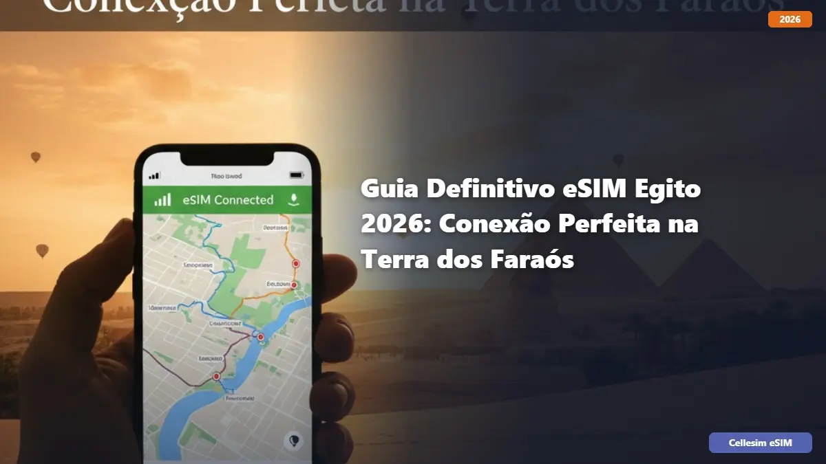 Guia Definitivo eSIM Egito 2026: Conexão Perfeita na Terra dos Faraós