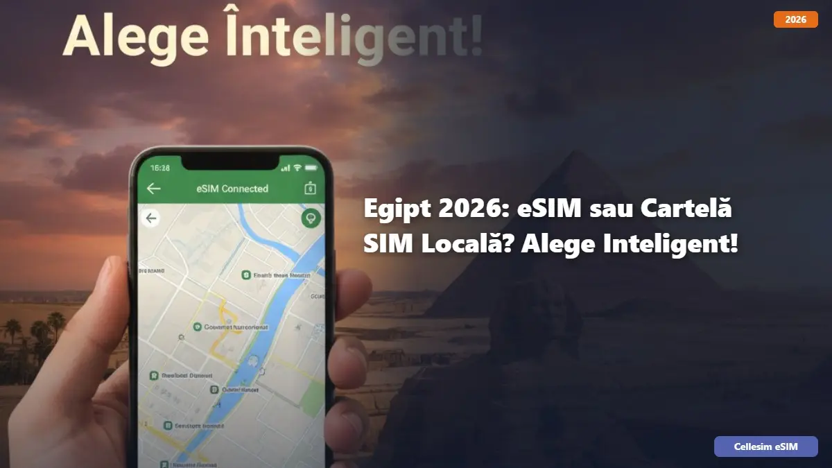 Egipt 2026: eSIM sau Cartelă SIM Locală? Alege Inteligent!