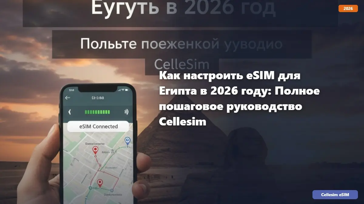 Как настроить eSIM для Египта в 2026 году: Полное пошаговое руководство Cellesim