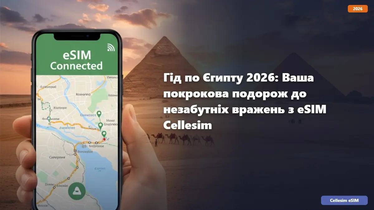 Гід по Єгипту 2026: Ваша покрокова подорож до незабутніх вражень з eSIM Cellesim