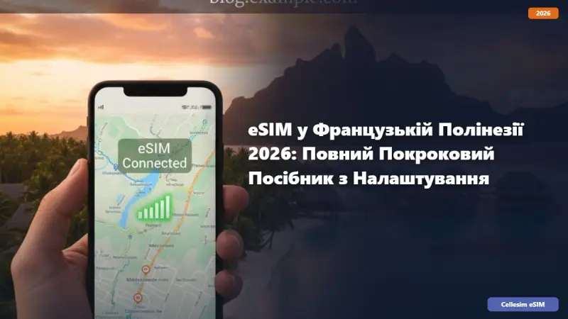 eSIM у Французькій Полінезії 2026: Повний Покроковий Посібник з Налаштування