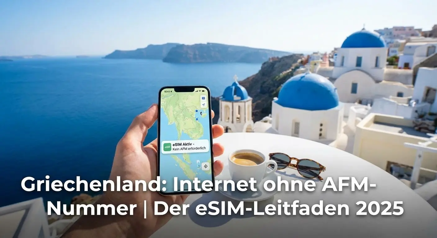 Griechenland: Internet ohne AFM-Nummer | Der eSIM-Leitfaden 2025