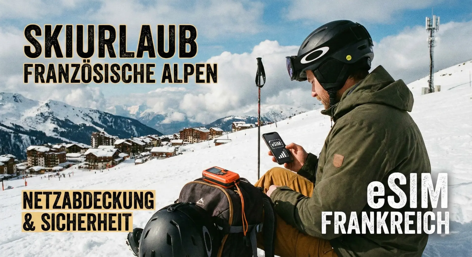 Skiurlaub Französische Alpen: Netzabdeckung, Sicherheit & eSIM Frankreich