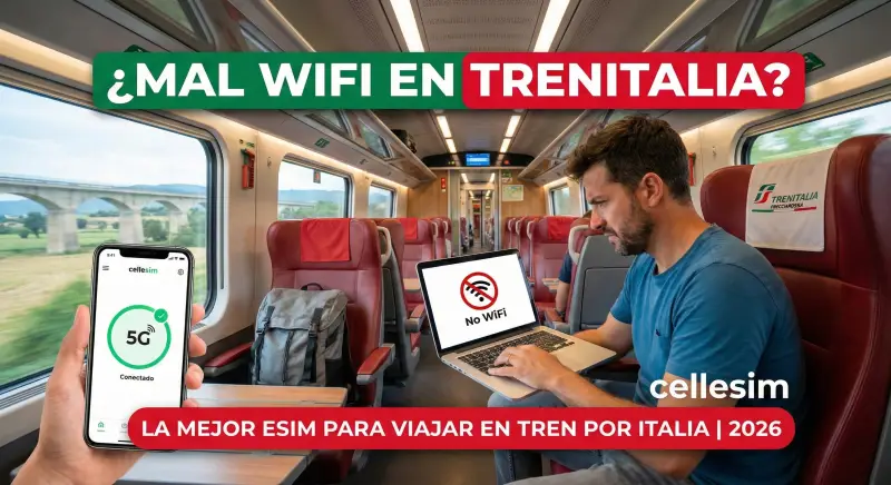 ¿Mal WiFi en Trenitalia? La Mejor eSIM para Viajar en Tren por Italia | 2026