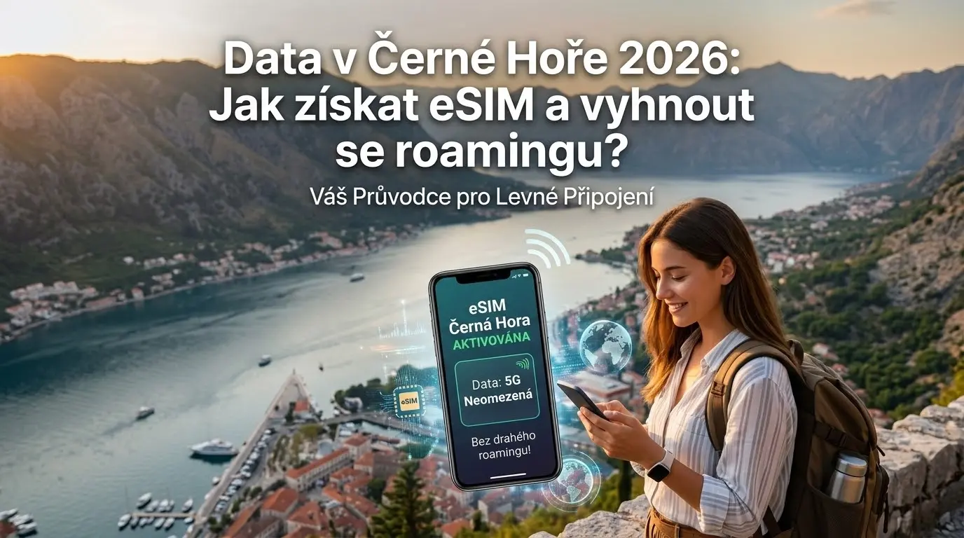 Data v Černé Hoře 2026: Jak získat eSIM a vyhnout se roamingu?