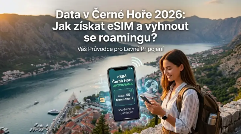 Data v Černé Hoře 2026: Jak získat eSIM a vyhnout se roamingu?