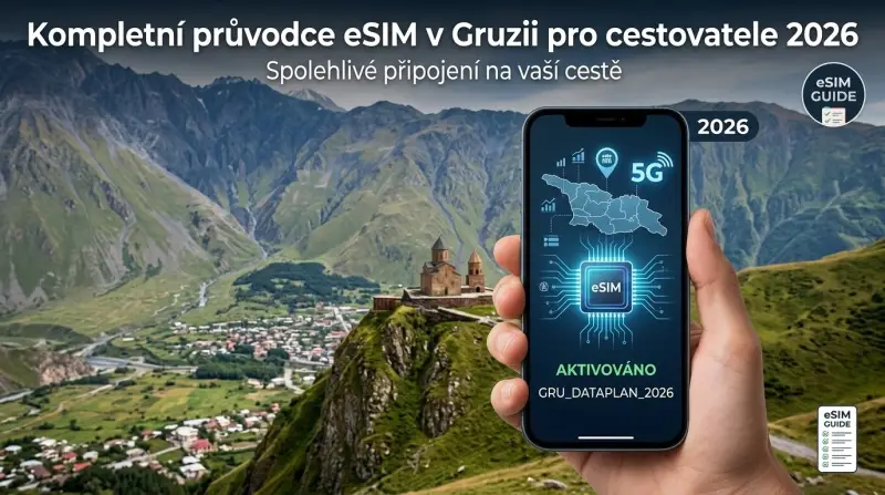 Kompletní průvodce eSIM v Gruzii pro cestovatele 2026