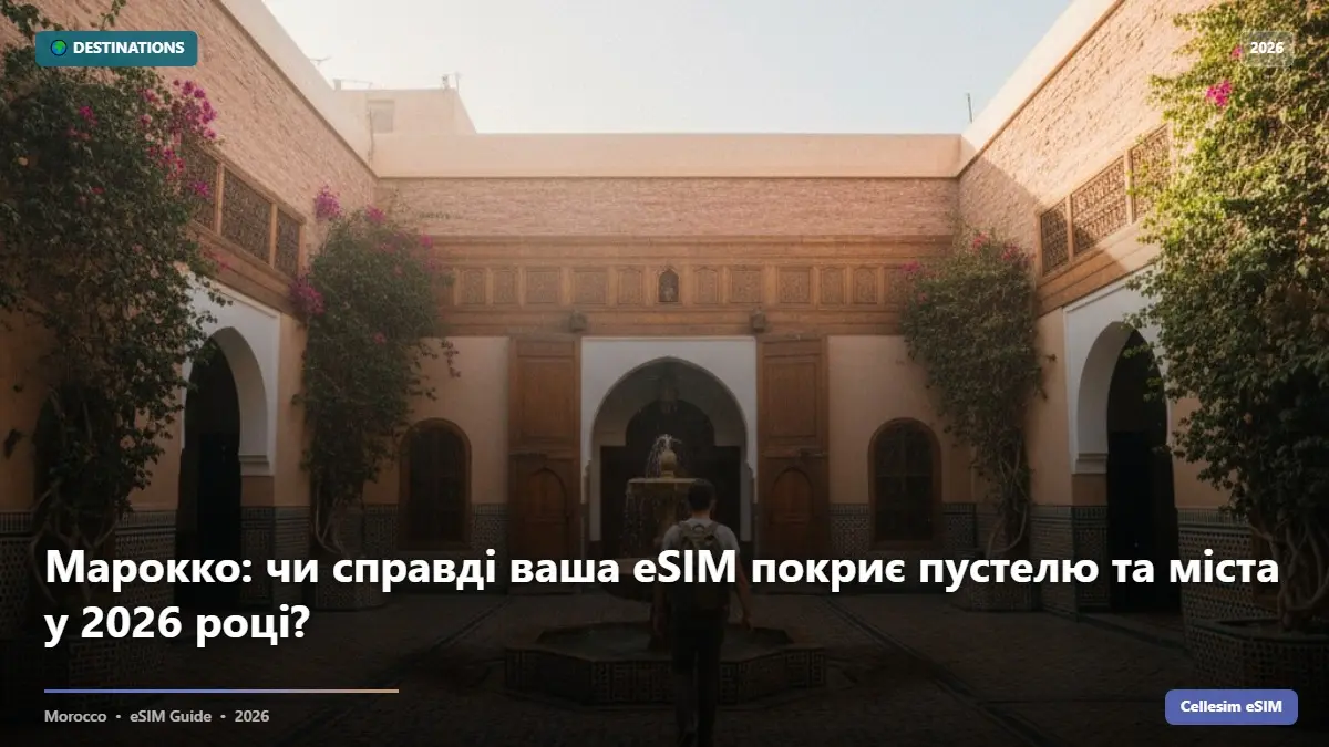 Марокко: чи справді ваша eSIM покриє пустелю та міста у 2026 році?