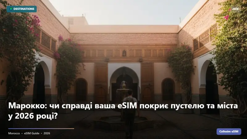 Марокко: чи справді ваша eSIM покриє пустелю та міста у 2026 році?