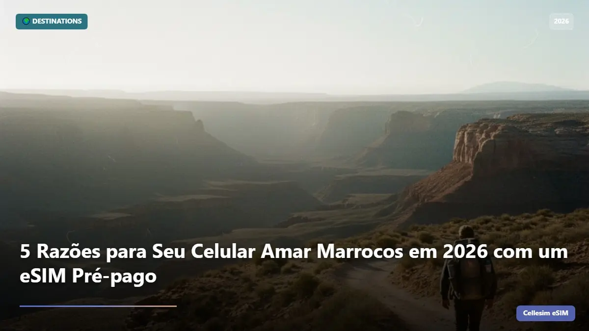 5 Razões para Seu Celular Amar Marrocos em 2026 com um eSIM Pré-pago