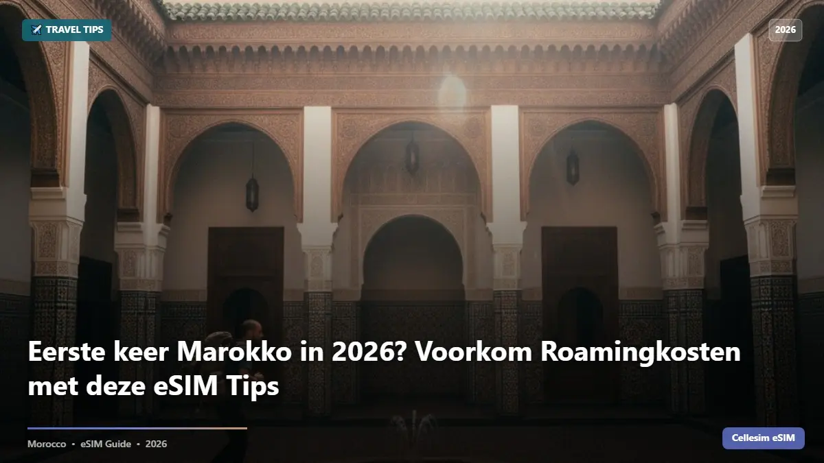 Eerste keer Marokko in 2026? Voorkom Roamingkosten met deze eSIM Tips