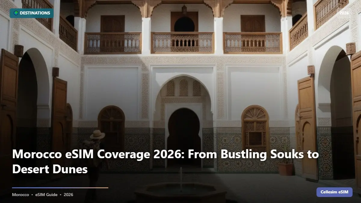 Morocco eSIM Coverage 2026: From Bustling Souks to Desert Dunes