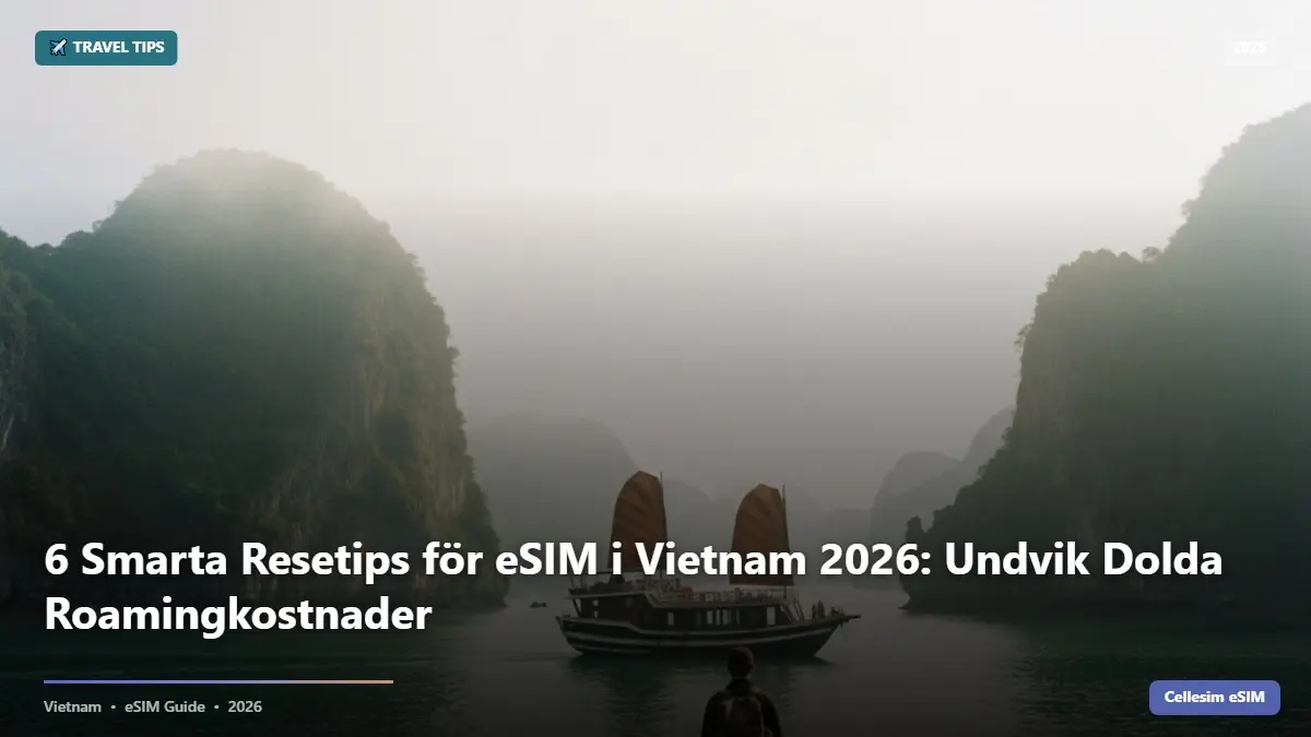 6 Smarta Resetips för eSIM i Vietnam 2026: Undvik Dolda Roamingkostnader