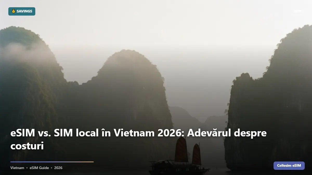 eSIM vs. SIM local în Vietnam 2026: Adevărul despre costuri