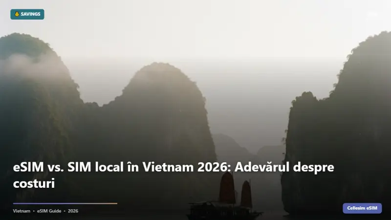 eSIM vs. SIM local în Vietnam 2026: Adevărul despre costuri