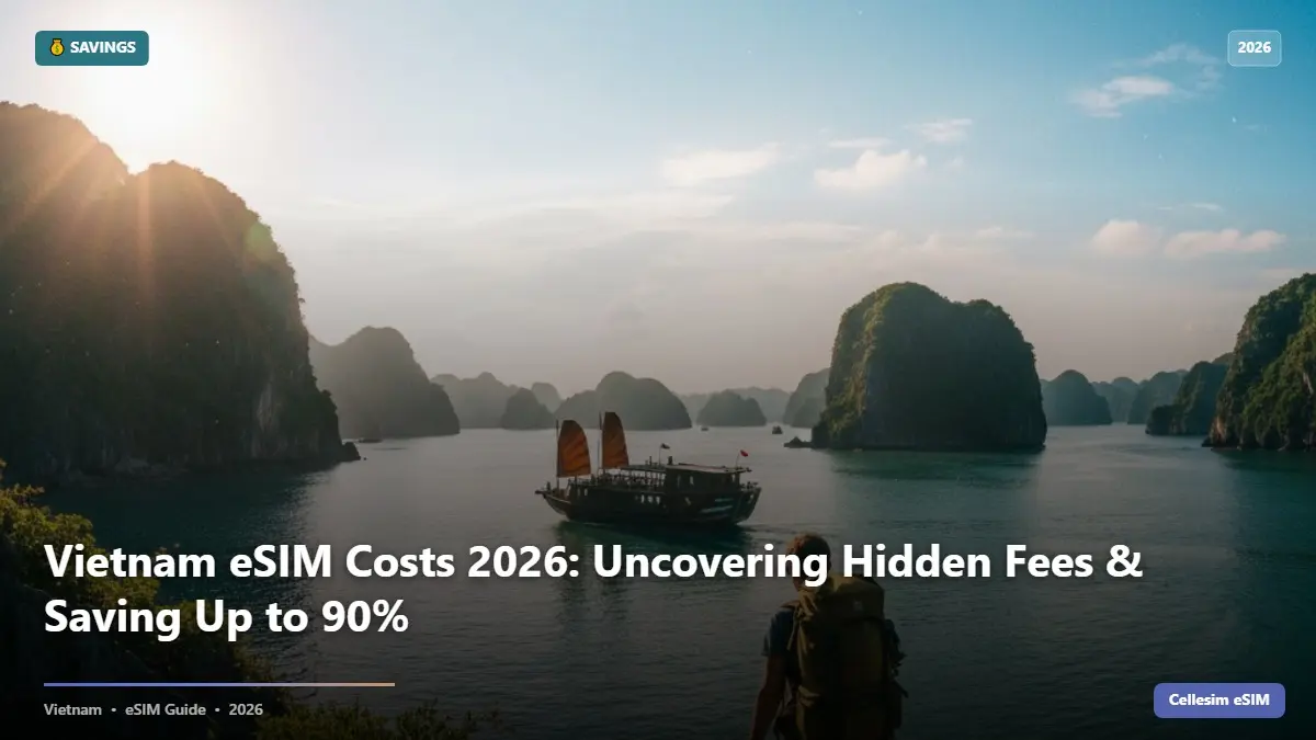 Vietnam eSIM Costs 2026: Uncovering Hidden Fees & Saving Up to 90%