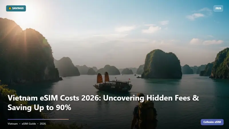 Vietnam eSIM Costs 2026: Uncovering Hidden Fees & Saving Up to 90%
