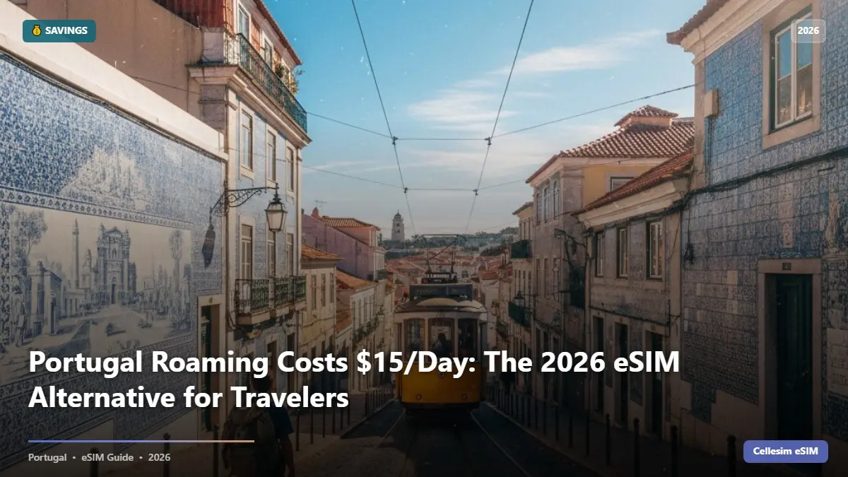 Portugal Roaming Costs $15/Day: The 2026 eSIM Alternative for Travelers