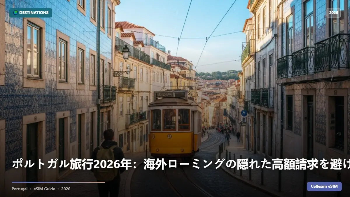 ポルトガル旅行2026年：海外ローミングの隠れた高額請求を避けるeSIM料金徹底比較