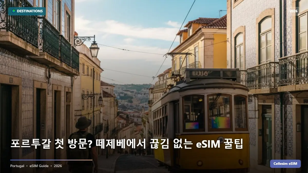 포르투갈 첫 방문? 떼제베에서 끊김 없는 eSIM 꿀팁