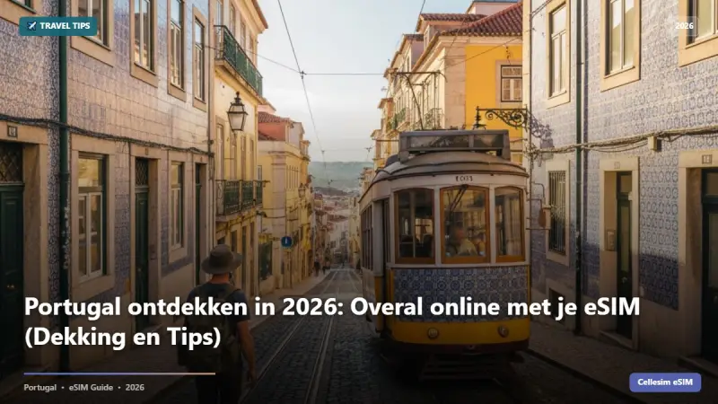 Portugal ontdekken in 2026: Overal online met je eSIM (Dekking en Tips)
