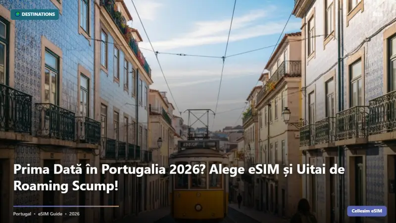 Prima Dată în Portugalia 2026? Alege eSIM și Uitai de Roaming Scump!