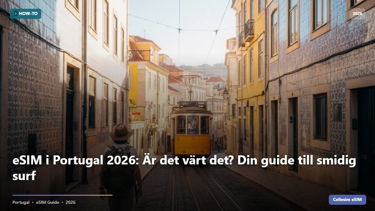 eSIM i Portugal 2026: Är det värt det? Din guide till smidig surf