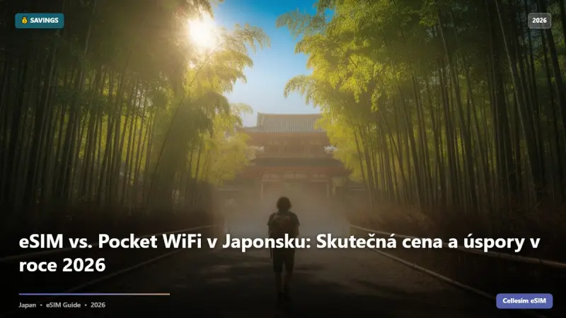 eSIM vs. Pocket WiFi v Japonsku: Skutečná cena a úspory v roce 2026