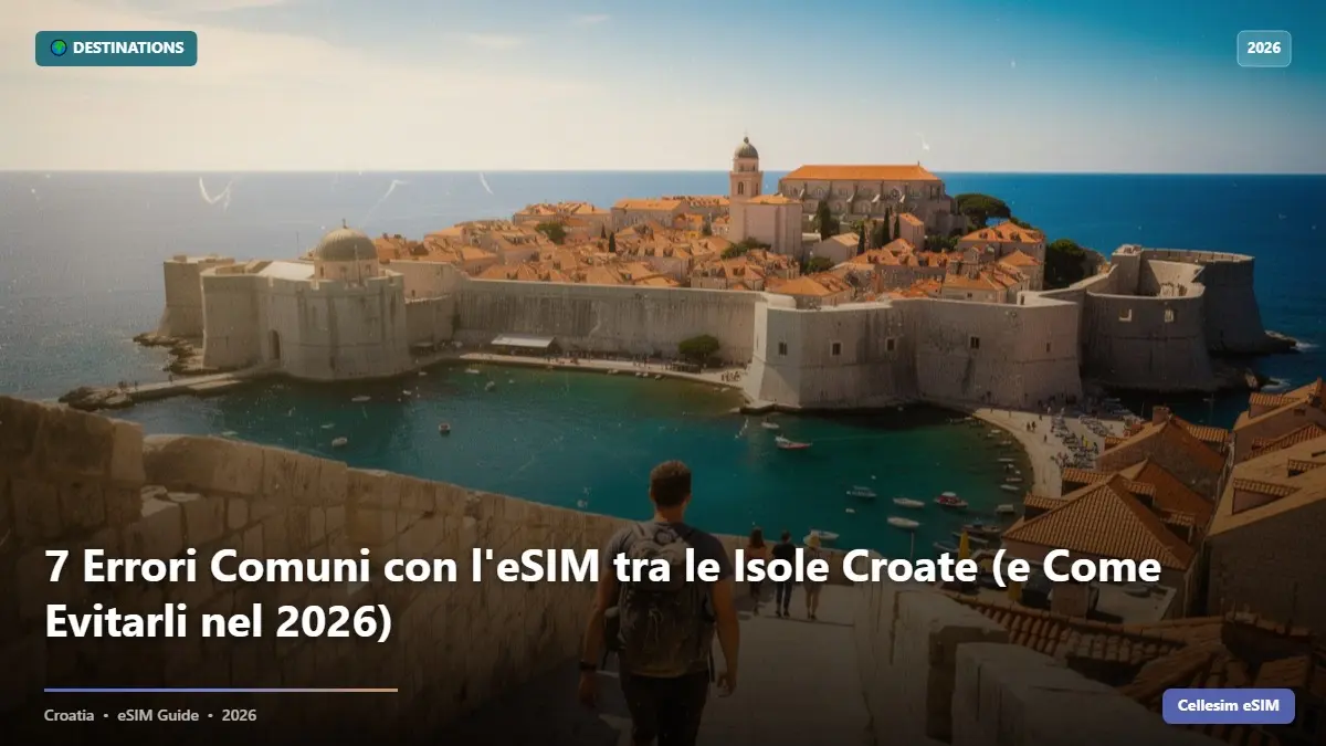 7 Errori Comuni con l'eSIM tra le Isole Croate (e Come Evitarli nel 2026)