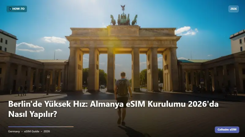 Berlin'de Yüksek Hız: Almanya eSIM Kurulumu 2026'da Nasıl Yapılır?