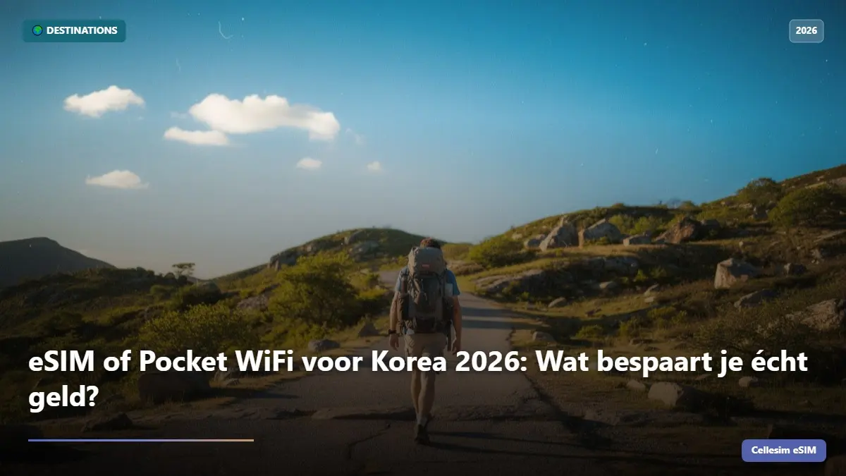 eSIM of Pocket WiFi voor Korea 2026: Wat bespaart je écht geld?